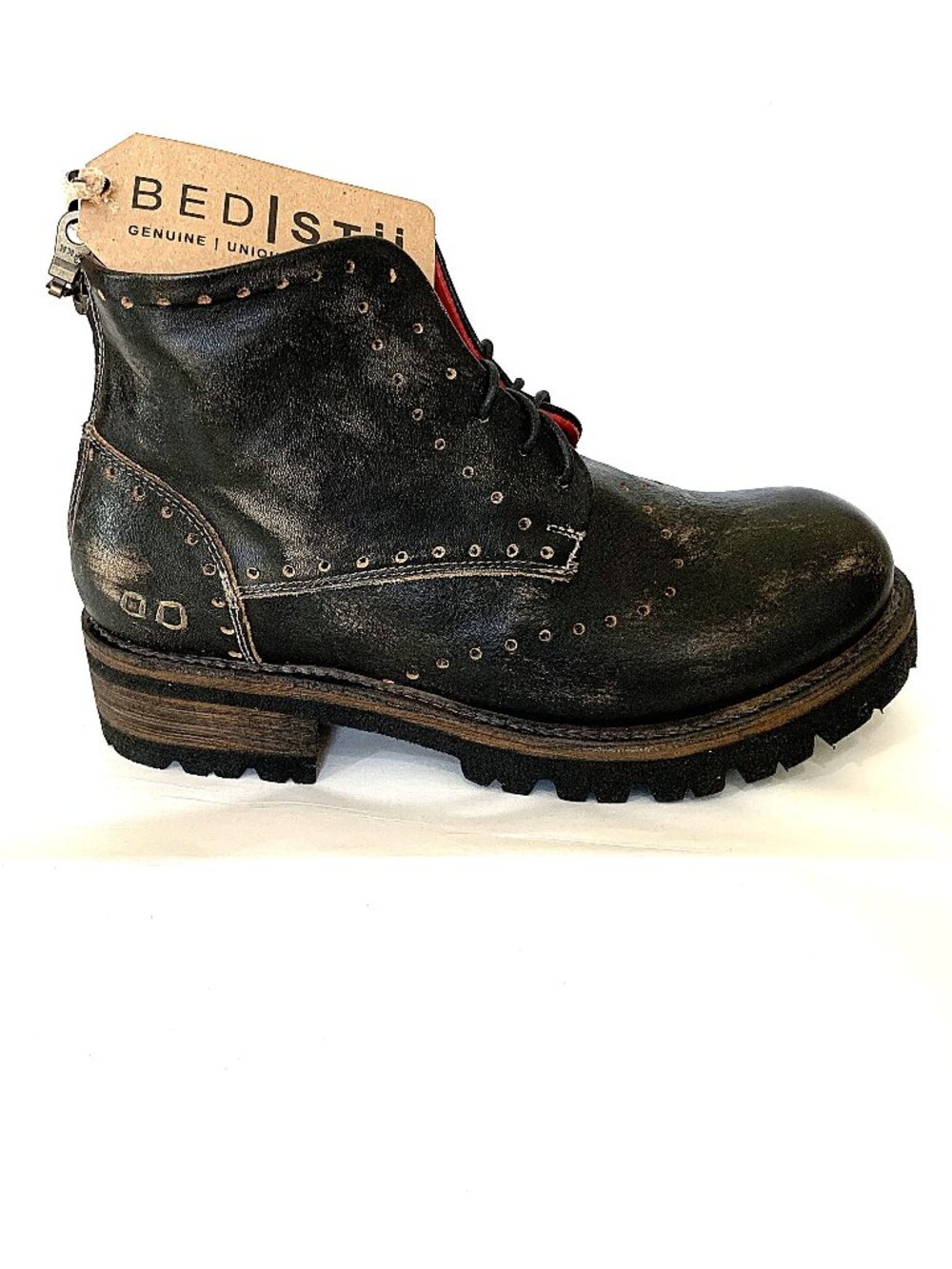 BED|STU QUATRO III Booties - Black Wash- - Picture 4 of 15